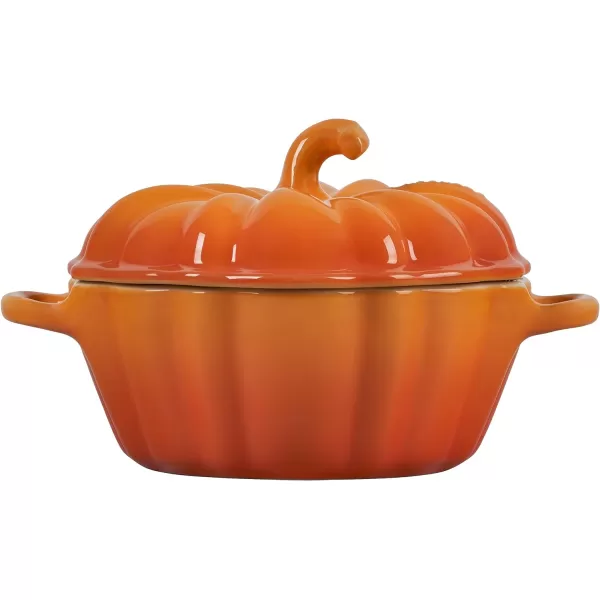 Le Creuset Stoneware Pumpkin Baker with Lid, 9", Rhone