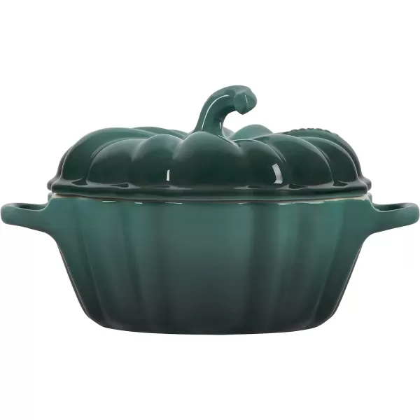 Le Creuset Stoneware Pumpkin Baker with Lid, 9", Rhone