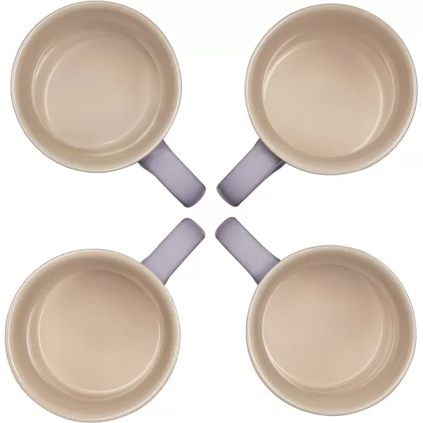 Le Creuset Stoneware Set of 4 Mugs, 14 oz. each, Artichaut