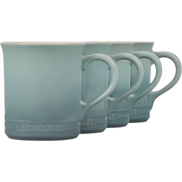 Le Creuset Stoneware Set of 4 Mugs, 14 oz. each, Artichaut