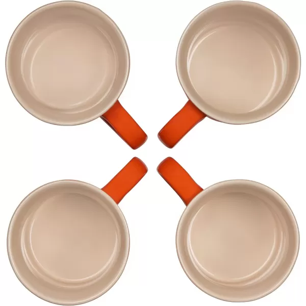 Le Creuset Stoneware Set of 4 Mugs, 14 oz. each, Artichaut