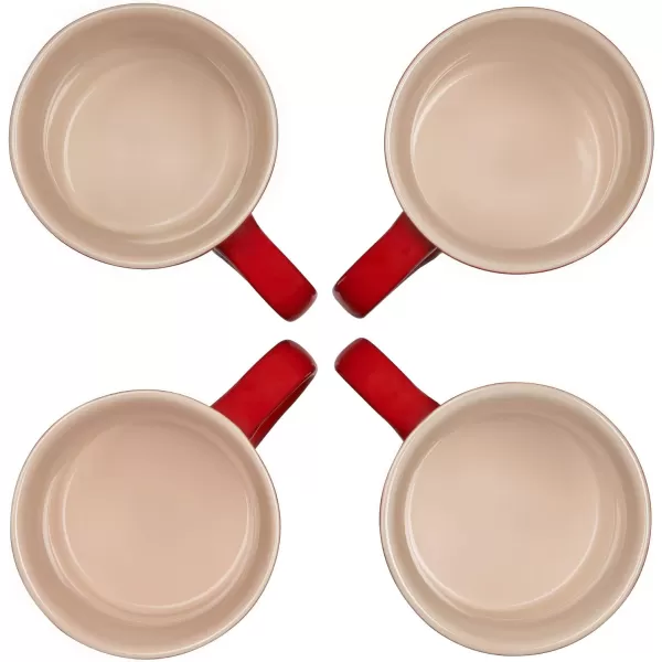 Le Creuset Stoneware Set of 4 Mugs, 14 oz. each, Artichaut