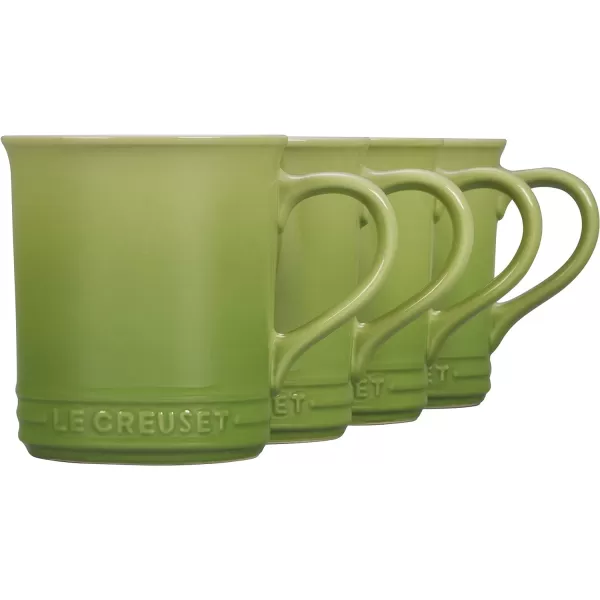 Le Creuset Stoneware Set of 4 Mugs, 14 oz. each, Artichaut
