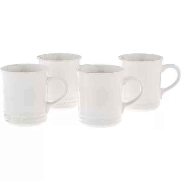 Le Creuset Stoneware Set of 4 Mugs, 14 oz. each, Artichaut