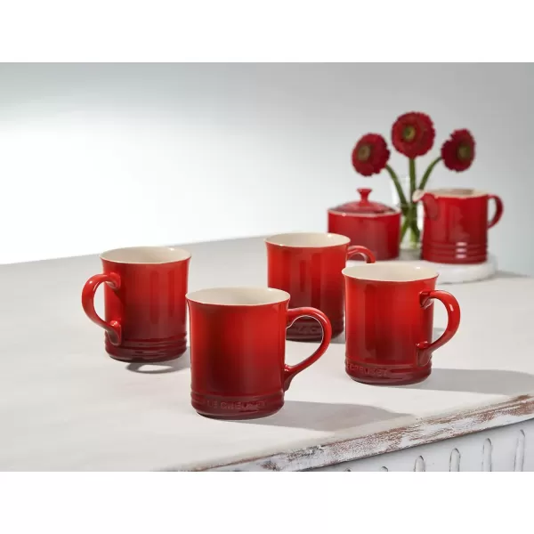 Le Creuset Stoneware Set of 4 Mugs, 14 oz. each, Artichaut