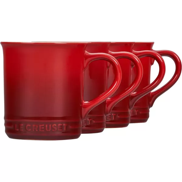 Le Creuset Stoneware Set of 4 Mugs, 14 oz. each, Artichaut