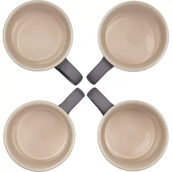 Le Creuset Stoneware Set of 4 Mugs, 14 oz. each, Artichaut