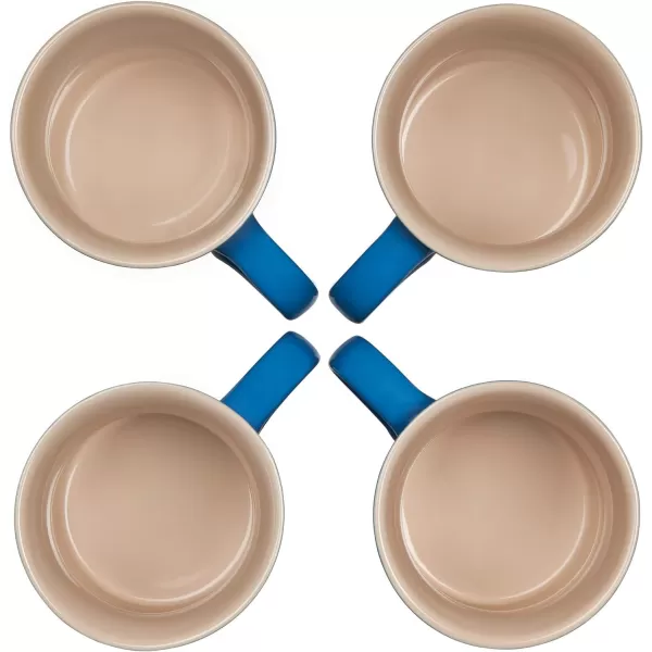 Le Creuset Stoneware Set of 4 Mugs, 14 oz. each, Artichaut