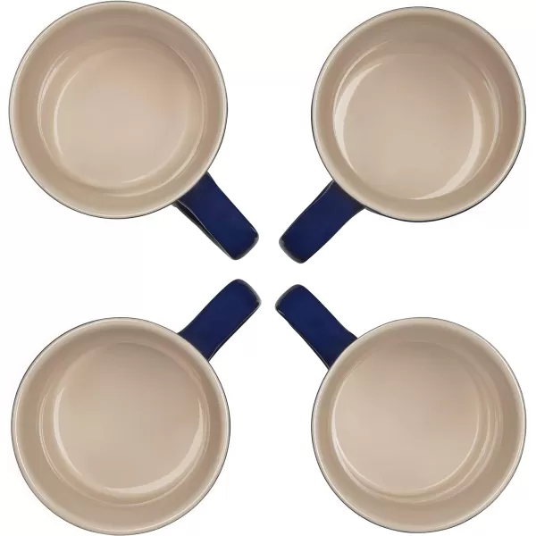Le Creuset Stoneware Set of 4 Mugs, 14 oz. each, Artichaut