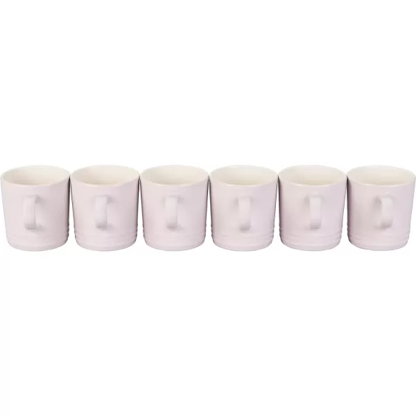 Le Creuset Stoneware Set of 6 London Mugs, 12 oz. Each, Shallot