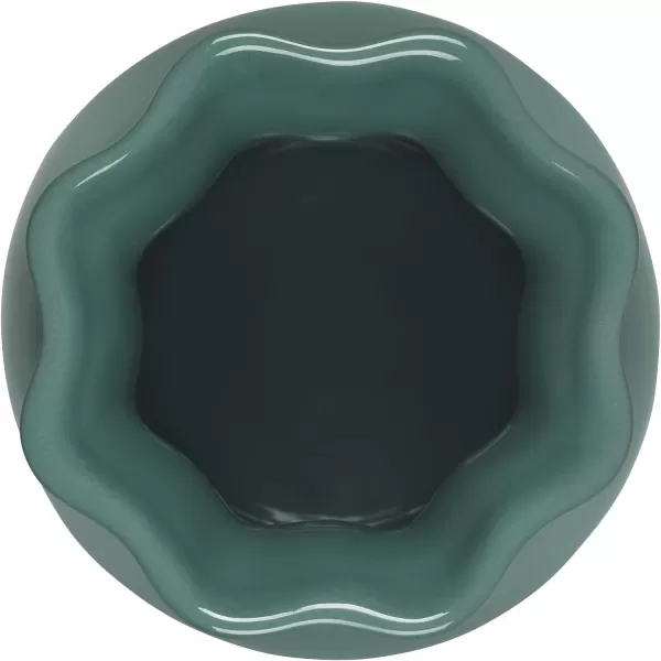 Le Creuset Stoneware Small Flower Petal Vase, 6.5"H x 3.5"D, Artichaut