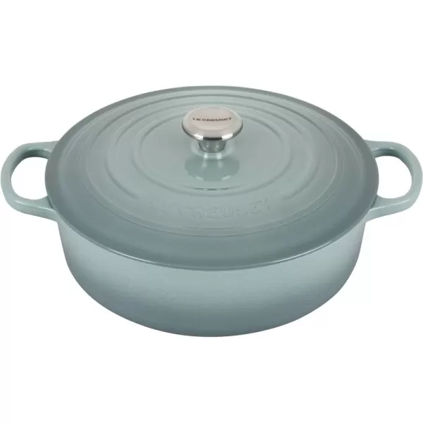 Le Creuset Enameled Cast Iron Signature Round Wide Dutch Oven, 6.75 qt., Rhone