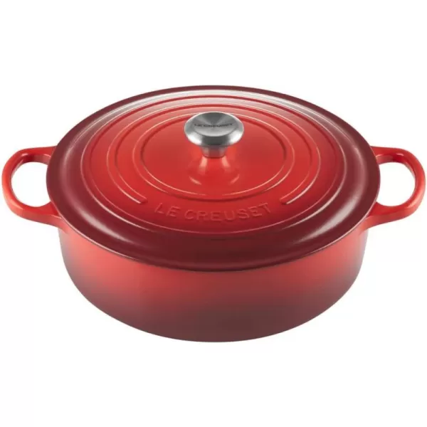 Le Creuset Enameled Cast Iron Signature Round Wide Dutch Oven, 6.75 qt., Rhone