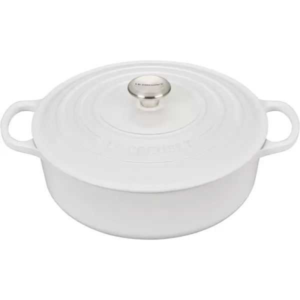 Le Creuset Enameled Cast Iron Signature Round Wide Dutch Oven, 6.75 qt., Rhone