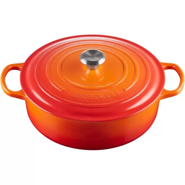 Le Creuset Enameled Cast Iron Signature Round Wide Dutch Oven, 6.75 qt., Rhone