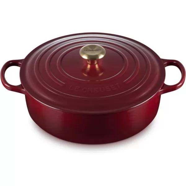 Le Creuset Enameled Cast Iron Signature Round Wide Dutch Oven, 6.75 qt., Rhone