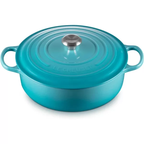 Le Creuset Enameled Cast Iron Signature Round Wide Dutch Oven, 6.75 qt., Rhone
