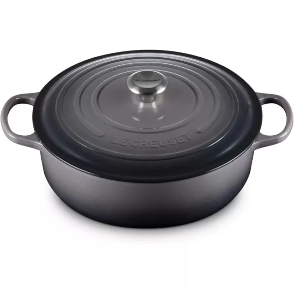 Le Creuset Enameled Cast Iron Signature Round Wide Dutch Oven, 6.75 qt., Rhone