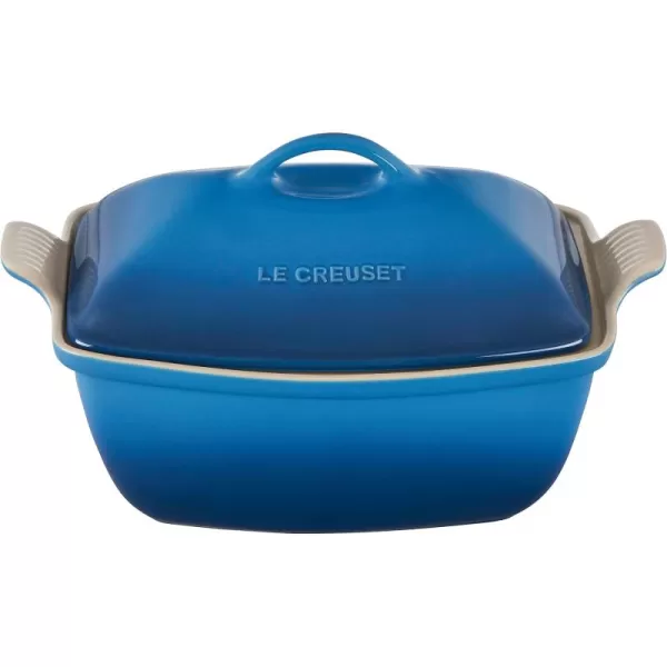 Le Creuset Heritage Stoneware Deep Baker with Lid, 4.5 qt., Cerise