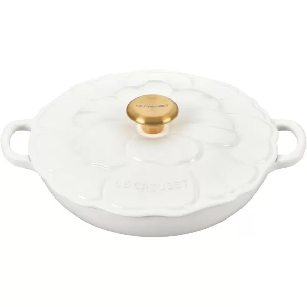 Le Creuset Signature Enameled Cast Iron Petal Braiser, 2.25qt., Shallot