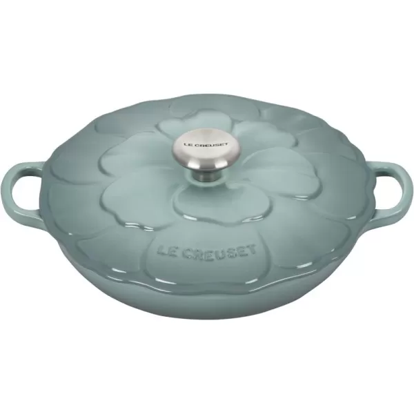 Le Creuset Signature Enameled Cast Iron Petal Braiser, 2.25qt., Shallot