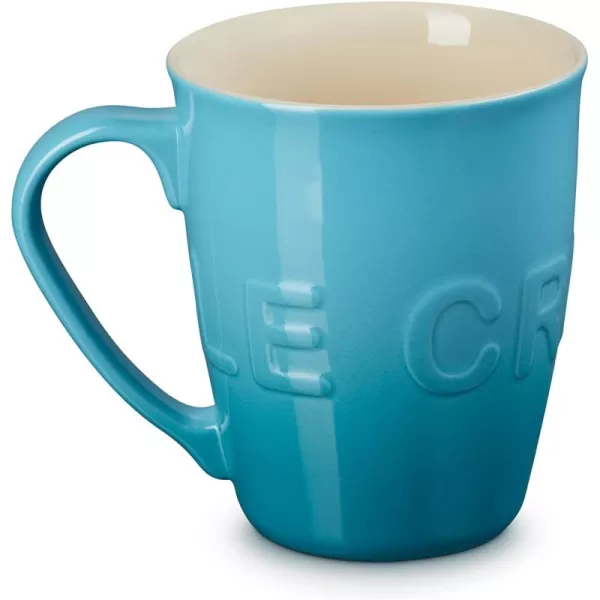 Le Creuset Stoneware 20 oz Extra-Large Logo Coffee Mug, Sea Salt