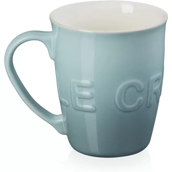 Le Creuset Stoneware 20 oz Extra-Large Logo Coffee Mug, Sea Salt