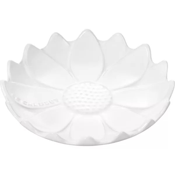 Le Creuset Stoneware Flower Figural Spoon Rest, White