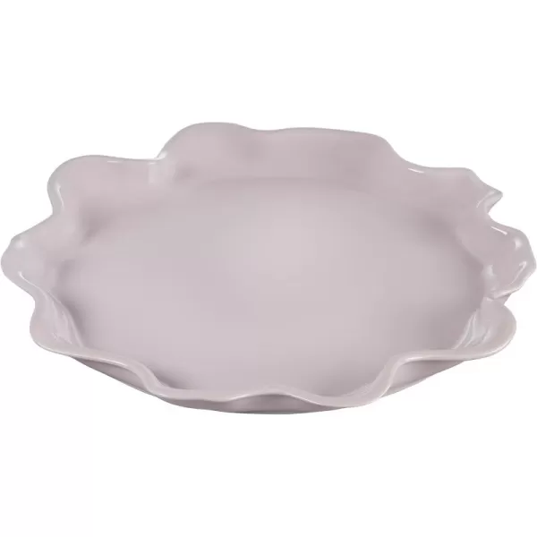 Le Creuset Stoneware Iris Collection Serving Platter, 14", White