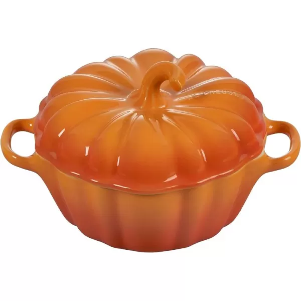 Le Creuset Stoneware Pumpkin Baker with Lid, 9", Rhone
