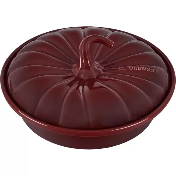 Le Creuset Stoneware Pumpkin Baker with Lid, 9", Rhone