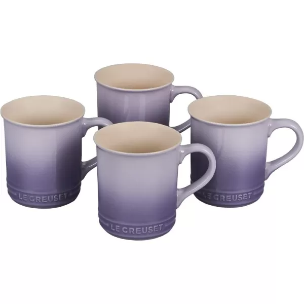 Le Creuset Stoneware Set of 4 Mugs, 14 oz. each, Artichaut