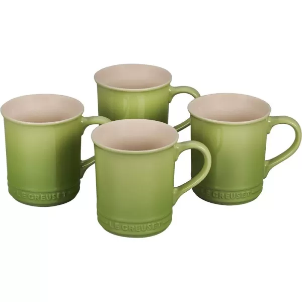Le Creuset Stoneware Set of 4 Mugs, 14 oz. each, Artichaut