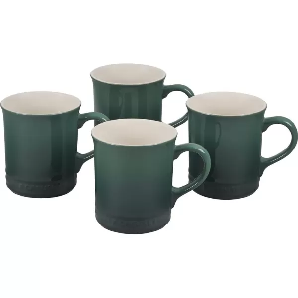 Le Creuset Stoneware Set of 4 Mugs, 14 oz. each, Artichaut