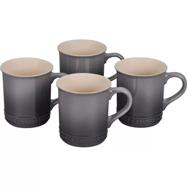 Le Creuset Stoneware Set of 4 Mugs, 14 oz. each, Artichaut