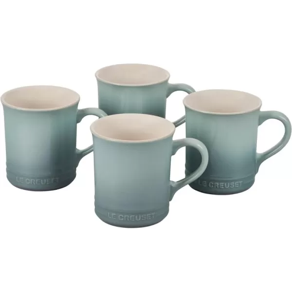 Le Creuset Stoneware Set of 4 Mugs, 14 oz. each, Artichaut
