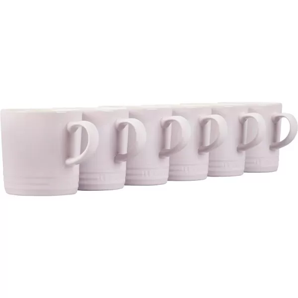 Le Creuset Stoneware Set of 6 London Mugs, 12 oz. Each, Shallot