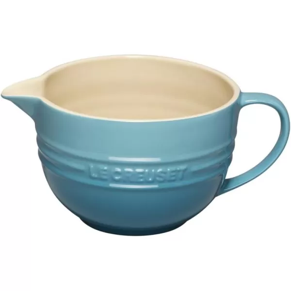 Le Creuset Stoneware Signature Batter Bowl, 3.25qt., Cerise
