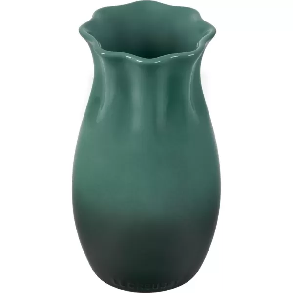 Le Creuset Stoneware Small Flower Petal Vase, 6.5"H x 3.5"D, Artichaut