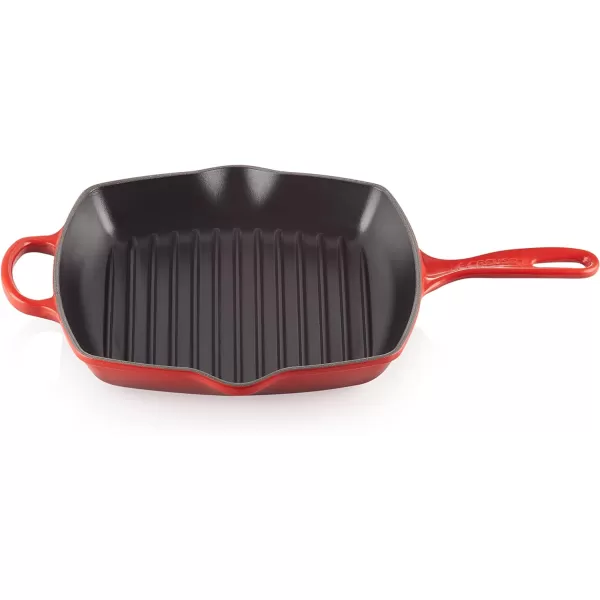 Le Creuset Enamaled Cast Iron Square Grill, 9.5", Marseille
