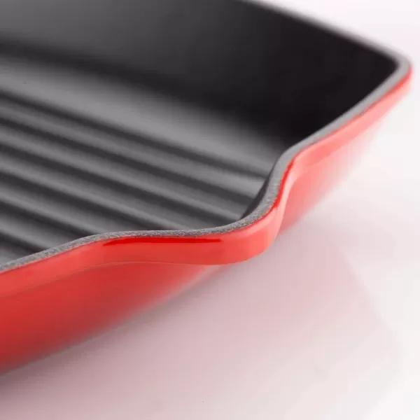 Le Creuset Enamaled Cast Iron Square Grill, 9.5", Marseille