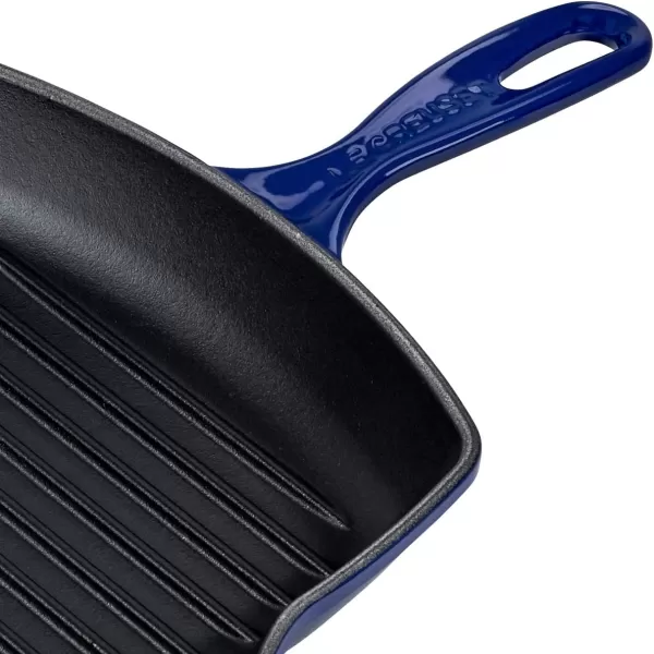 Le Creuset Enamaled Cast Iron Square Grill, 9.5", Marseille