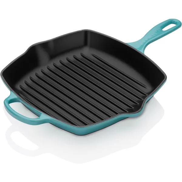 Le Creuset Enamaled Cast Iron Square Grill, 9.5", Marseille