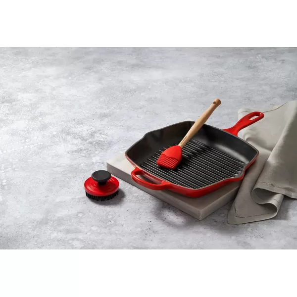 Le Creuset Enamaled Cast Iron Square Grill, 9.5", Marseille