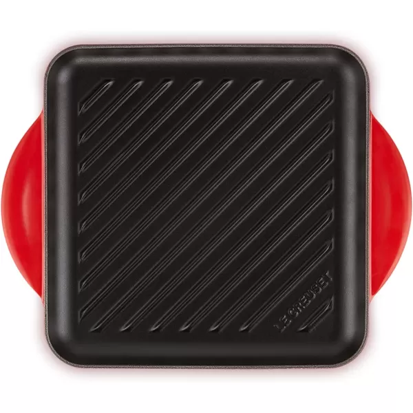Le Creuset Enamaled Cast Iron Square Grill, 9.5", Marseille