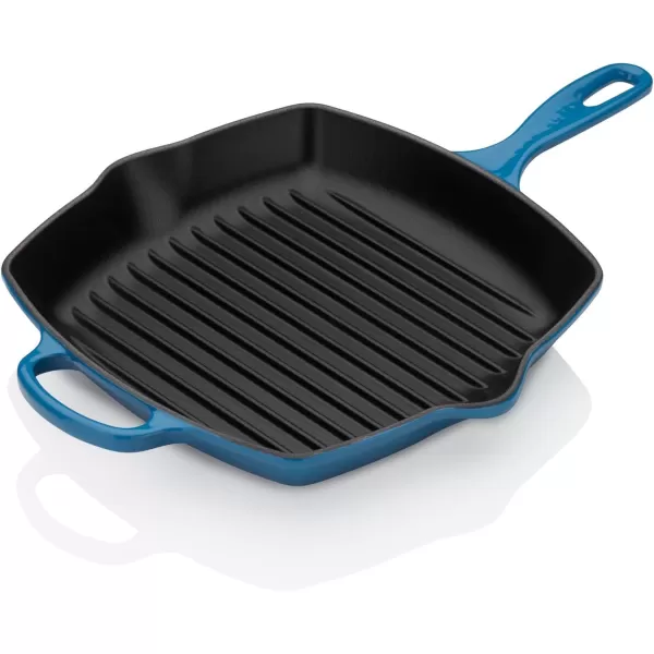 Le Creuset Enamaled Cast Iron Square Grill, 9.5", Marseille