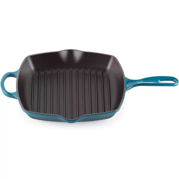 Le Creuset Enamaled Cast Iron Square Grill, 9.5", Marseille