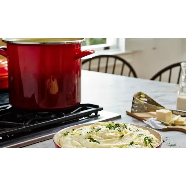 Le Creuset Enamel On Steel Stockpot, 16 qt., Cerise