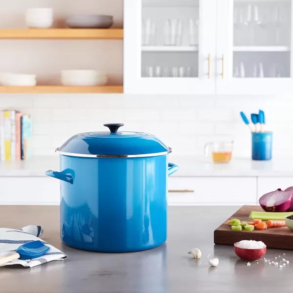 Le Creuset Enamel On Steel Stockpot, 16 qt., Cerise