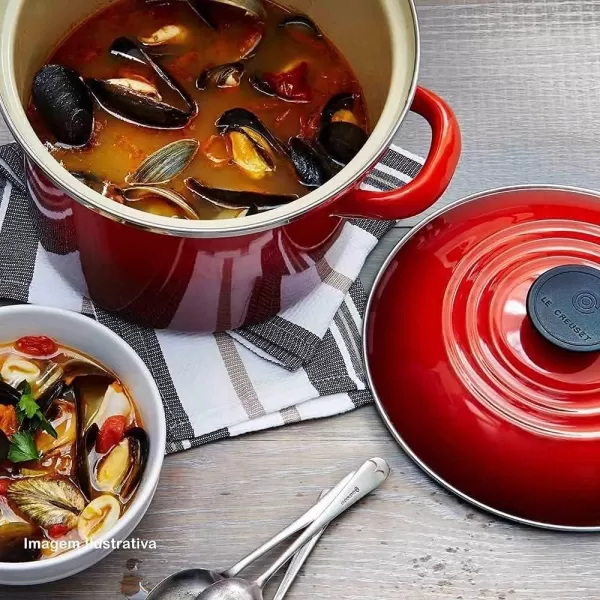 Le Creuset Enamel On Steel Stockpot, 16 qt., Cerise